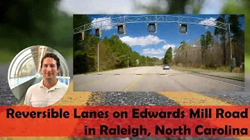 Reversible Lanes on Edwards Mill Road in Raleigh, North Carolina