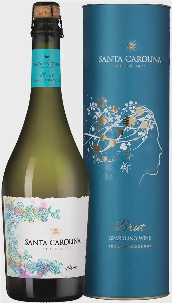 Игристое вино Santa Carolina Brut 0.75 л Gift Box