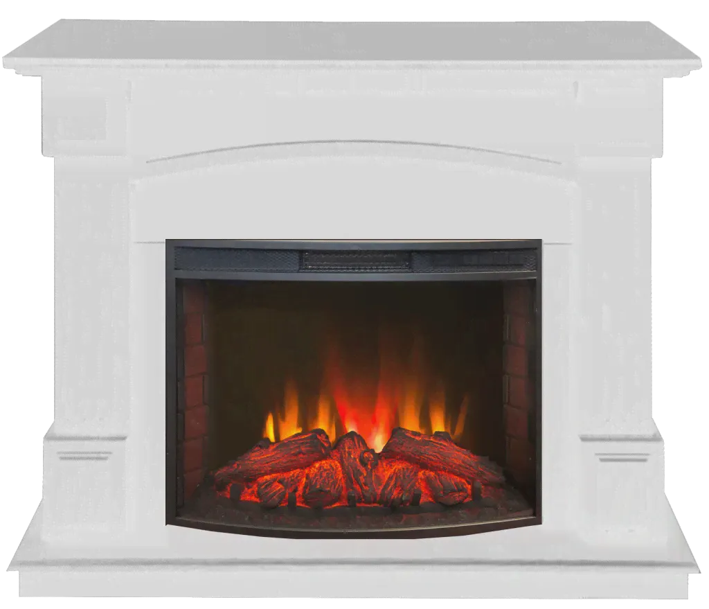 Каминокомплект Real Flame Carolina 25,5 WT с очагом Evrika 25,5 LED