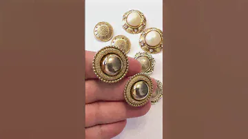 Винтажные клипсы с бижутерной сеткой