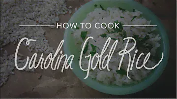 How To Cook Carolina Gold Rice