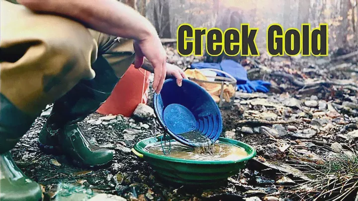 Finding Beautiful North Carolina Gold in A Creek Gold Prospecting
