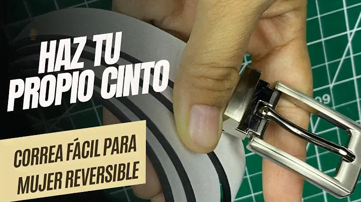 Cómo hacer un Cinto REVERSIBLE de CUERO para dama? Aquí te enseño. #artesaniasencuero