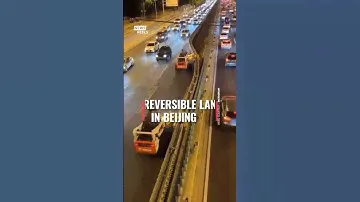 Reversible lanes in Beijing. -Newsreels