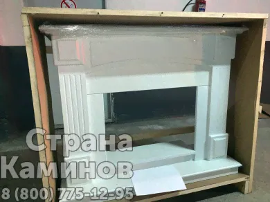 Электрокамин Carolina 25,5 WT с очагом Sparta 25,5 LED