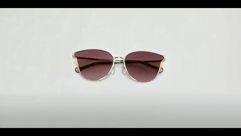 Carolina Herrera Sunglasses Model-SHE104 Color-0A39 Gold-Cream/Brown Gradient Lenses