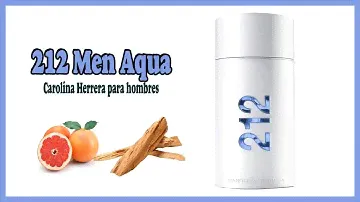 212 Men Aqua de Carolina Herrera para hombres|Ingredientes Principales